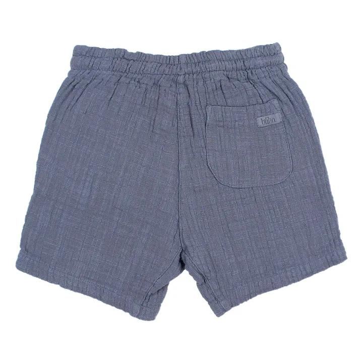 Búho Bermuda Mousseline | Bleu marine