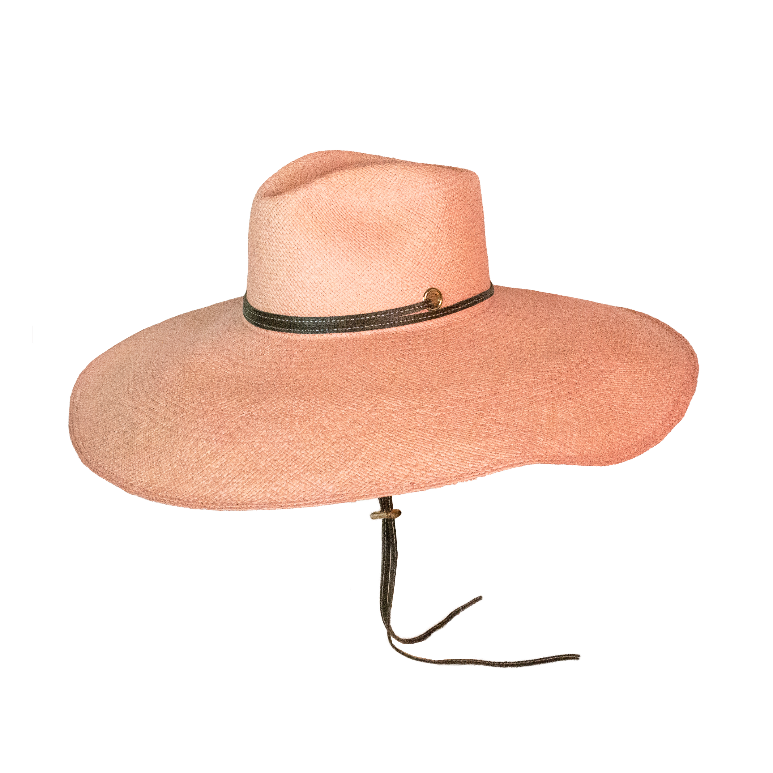 Chapeau Aguacate à bords extra longs avec bandeau en cuir