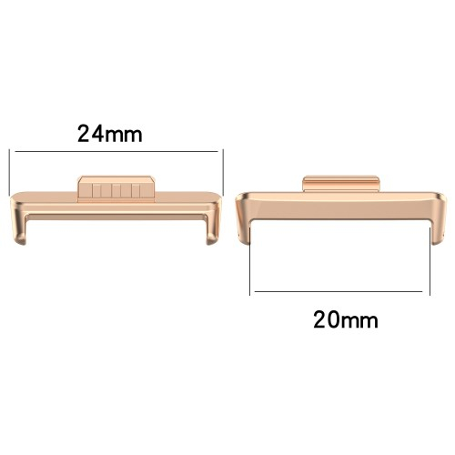 (2er Set) Huawei Watch Fit 3 Armband Adapter Verbindungsstück Federverschluss (20mm) - Silber