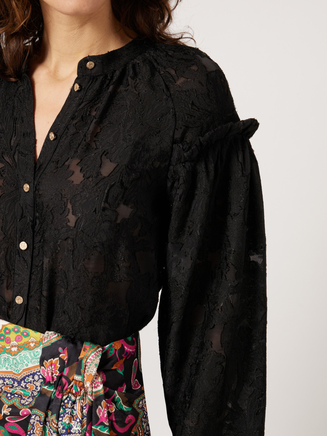 Chemise fantaisie col rond