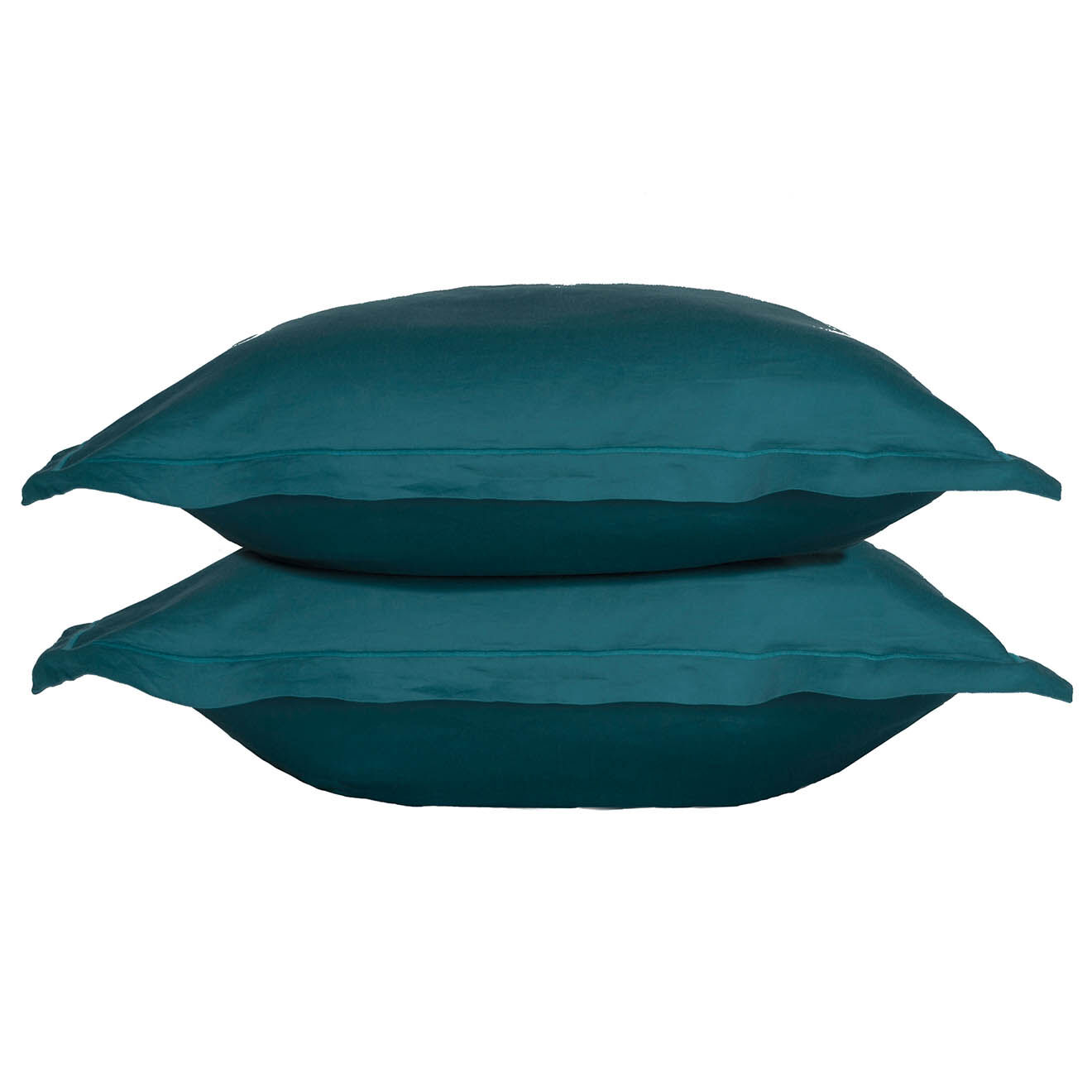 Febronie Home 2 Taies d'oreiller 100% Satin de Coton Julia canard