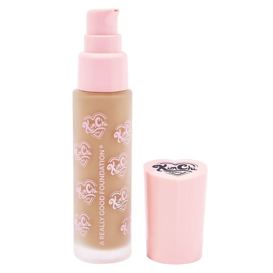 KimChi Chic A Really Good Foundation 121MD Medium To Tank Skin With Warm Undertones 30ml