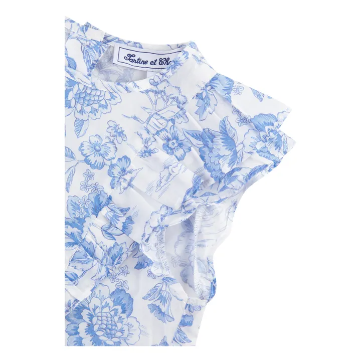 Tartine et Chocolat Blouse et Short Fleuris | Bleu