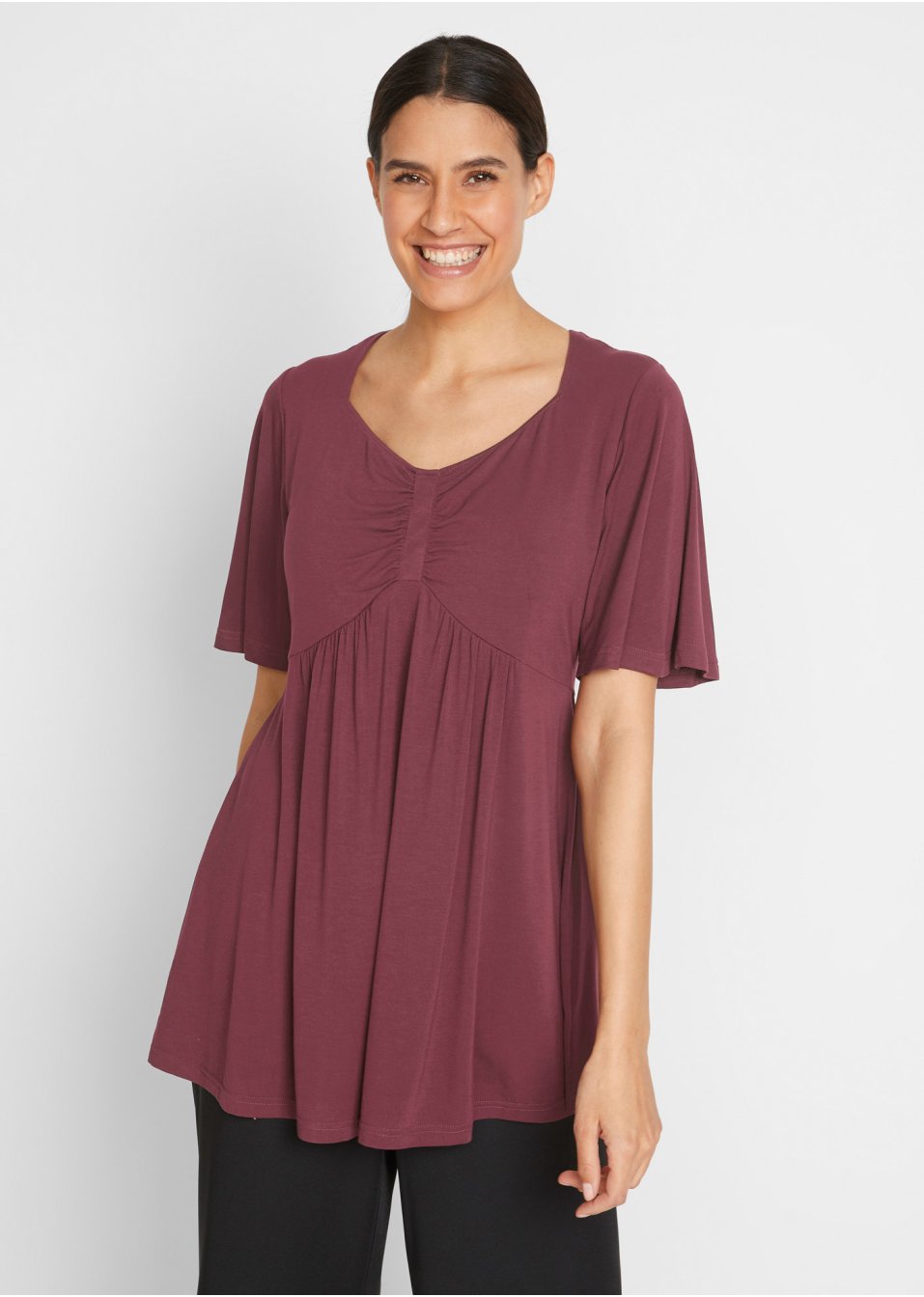 T-shirt trapèze en viscose