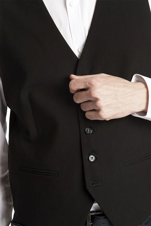 Lindbergh Mens waistcoat for suit Sort