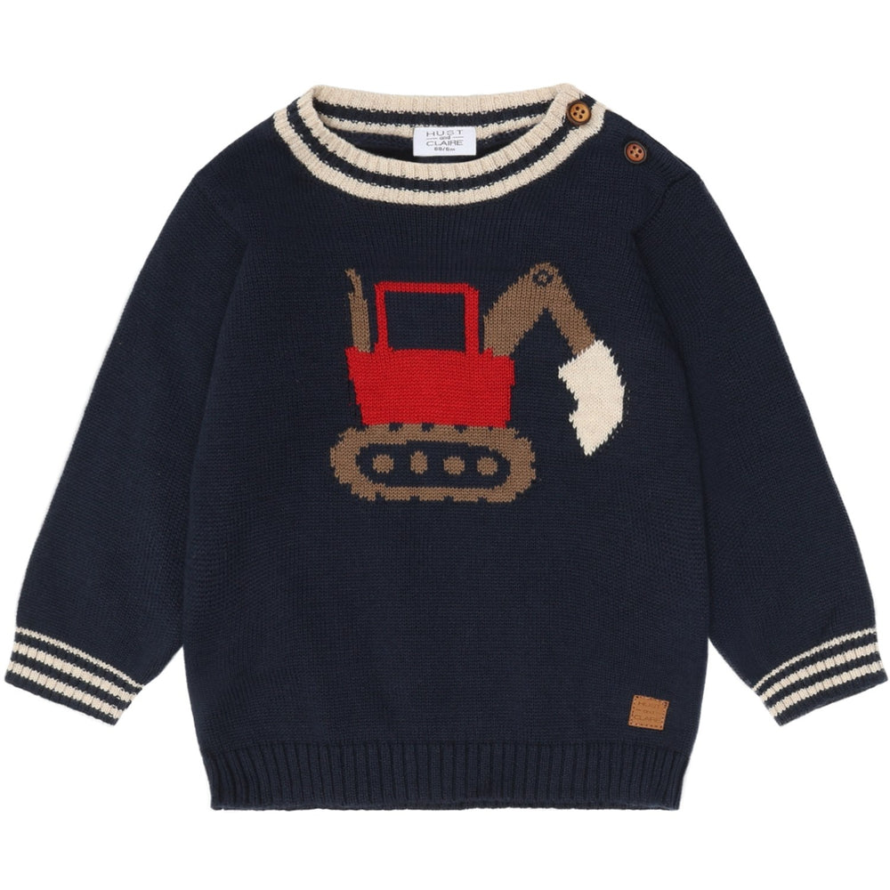 Køb Hust & Claire More Navy Pilou Strik Backhoe