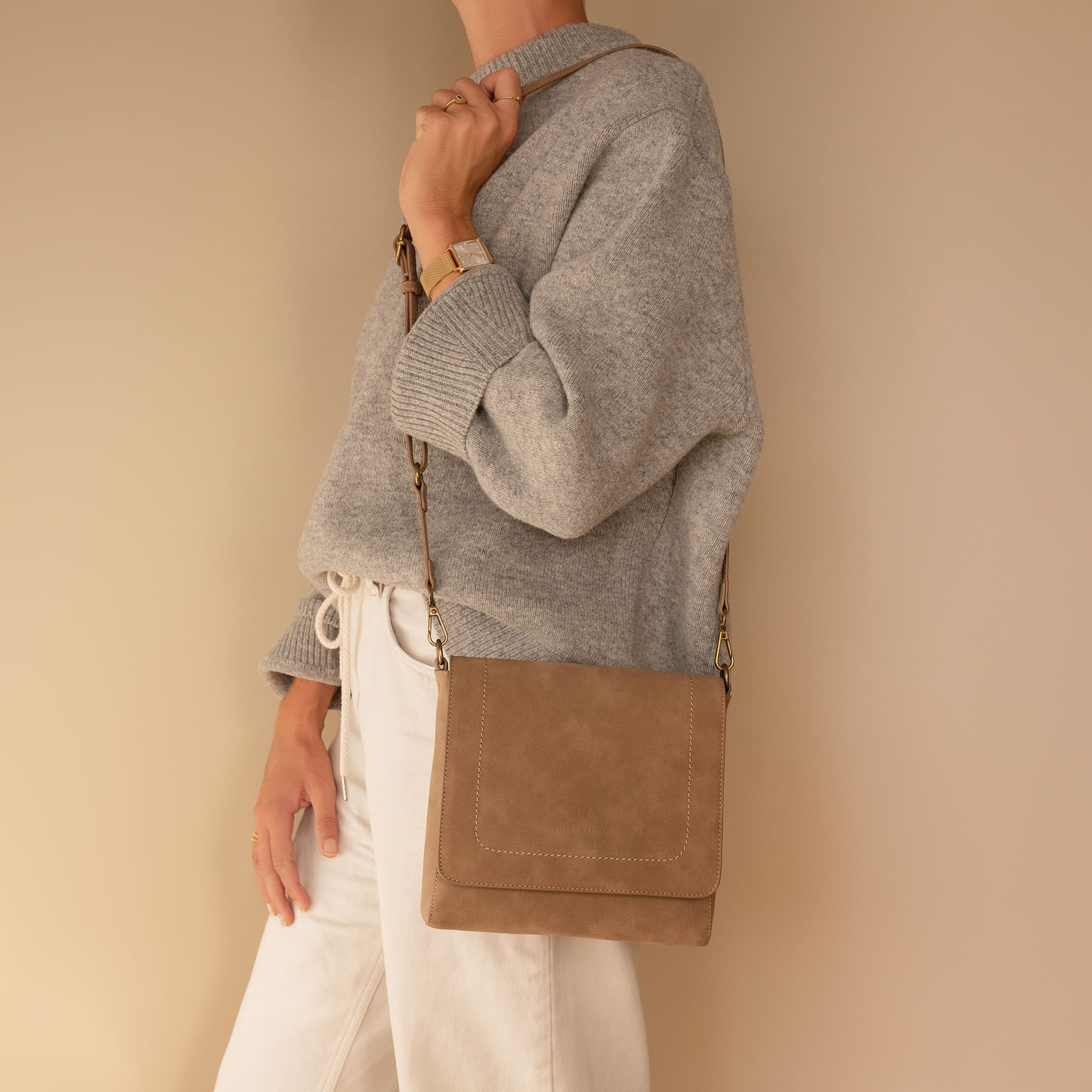 crossbody tas Violet Hamden Violet Hamden Taupe