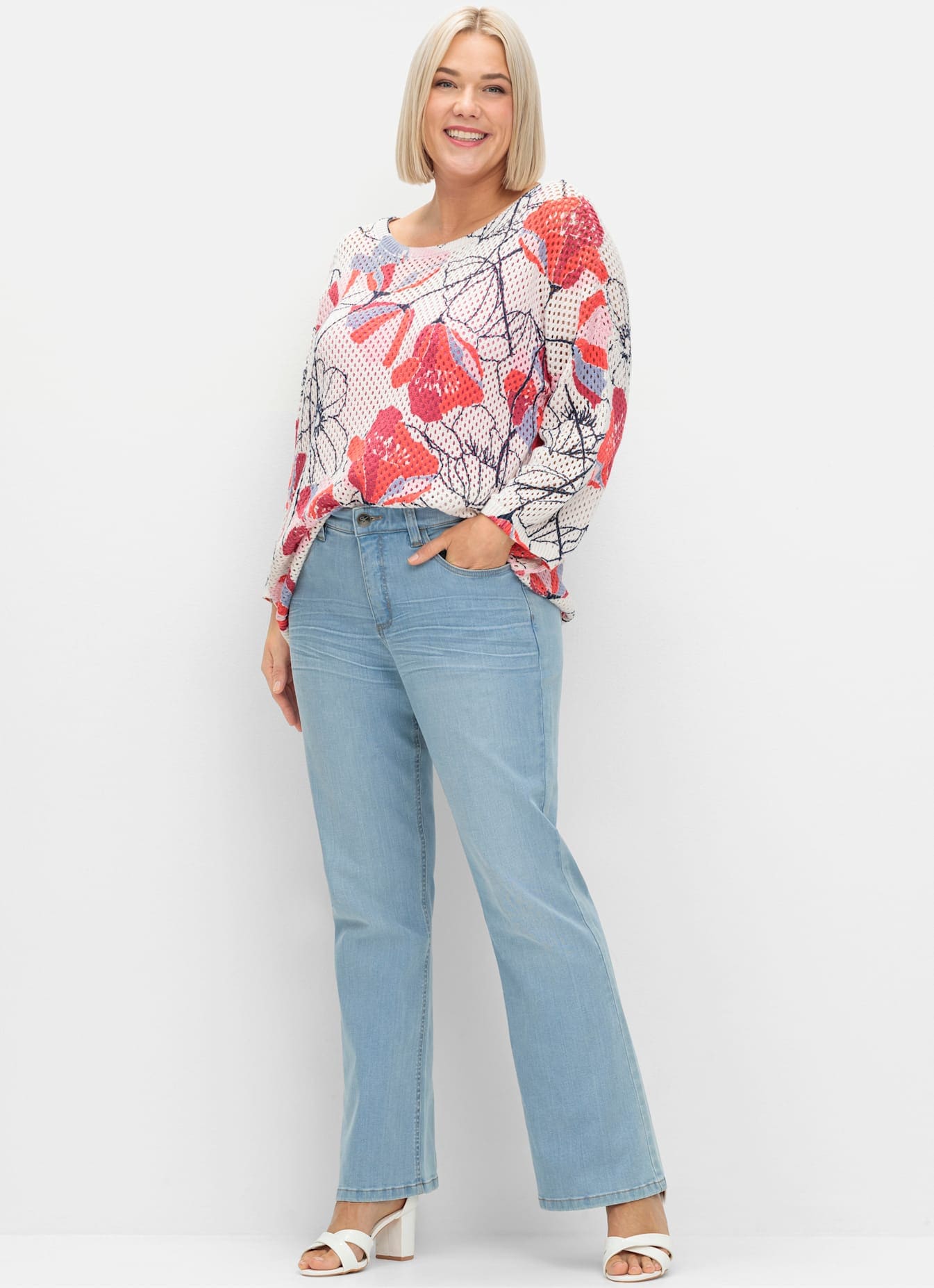 Sheego Bootcut-Jeans 1 Stk. tlg.