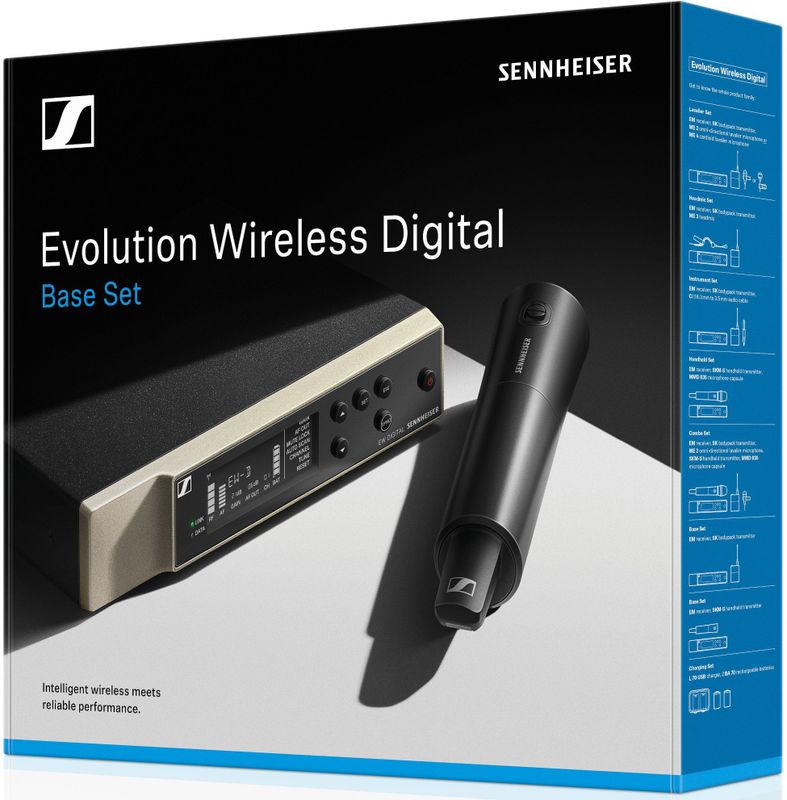 Sennheiser - EW-D SKM-S Base Set - Digitale Draadloze Toepassingen - Zwart - Metalen Behuizing