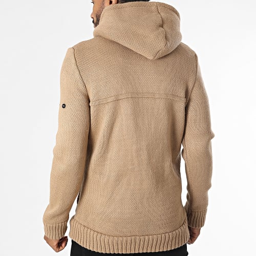 Gilet Capuche Ashkan Beige Foncé
