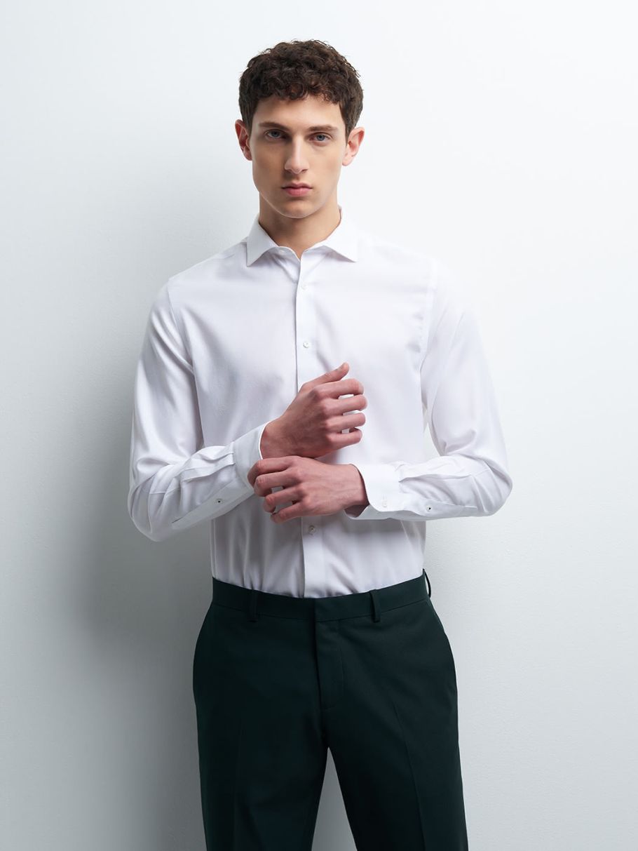 Chemise slim unie