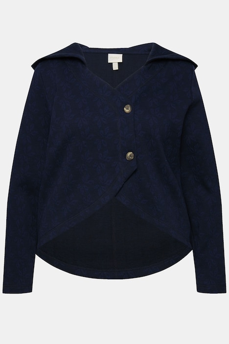 Sweatjacke, Blätter, Kapuze, Langarm, Biobaumwolle