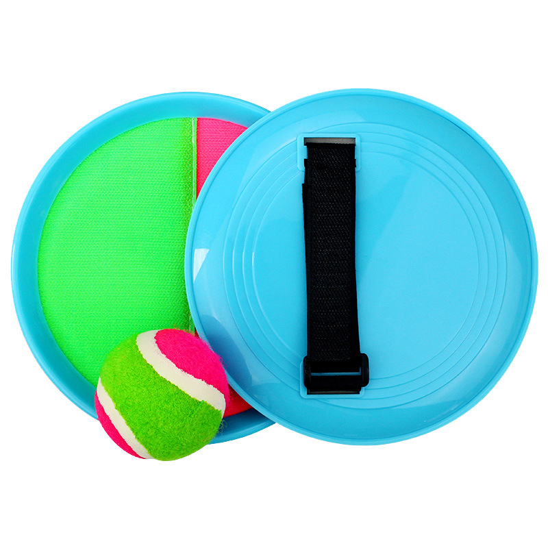 (3-tlg. Set) Outdoor Klettball Catch Spiel Strand Wurfspiel mit Schläger   1 Ball