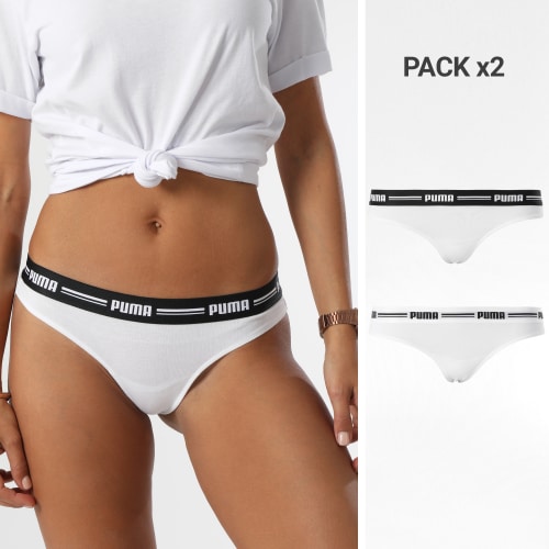 Lot De 2 Strings Femme 603024001 Blanc