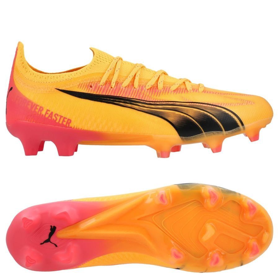 PUMA Ultra Ultimate FG/AG Forever Faster - Sun Stream/Noir/Crépuscule Femme
