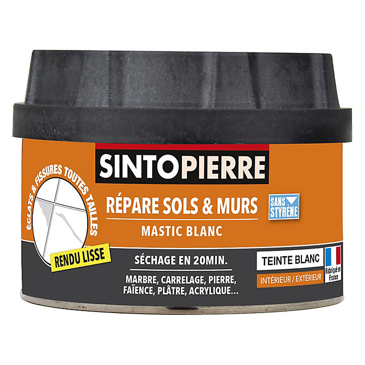 Mastic polyester Sintopierre blanc 170 ml