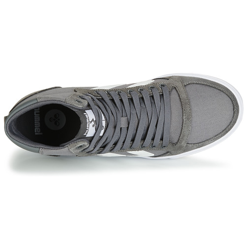 hummel - SLIMMER STADIL HIGH - Gris / Blanc