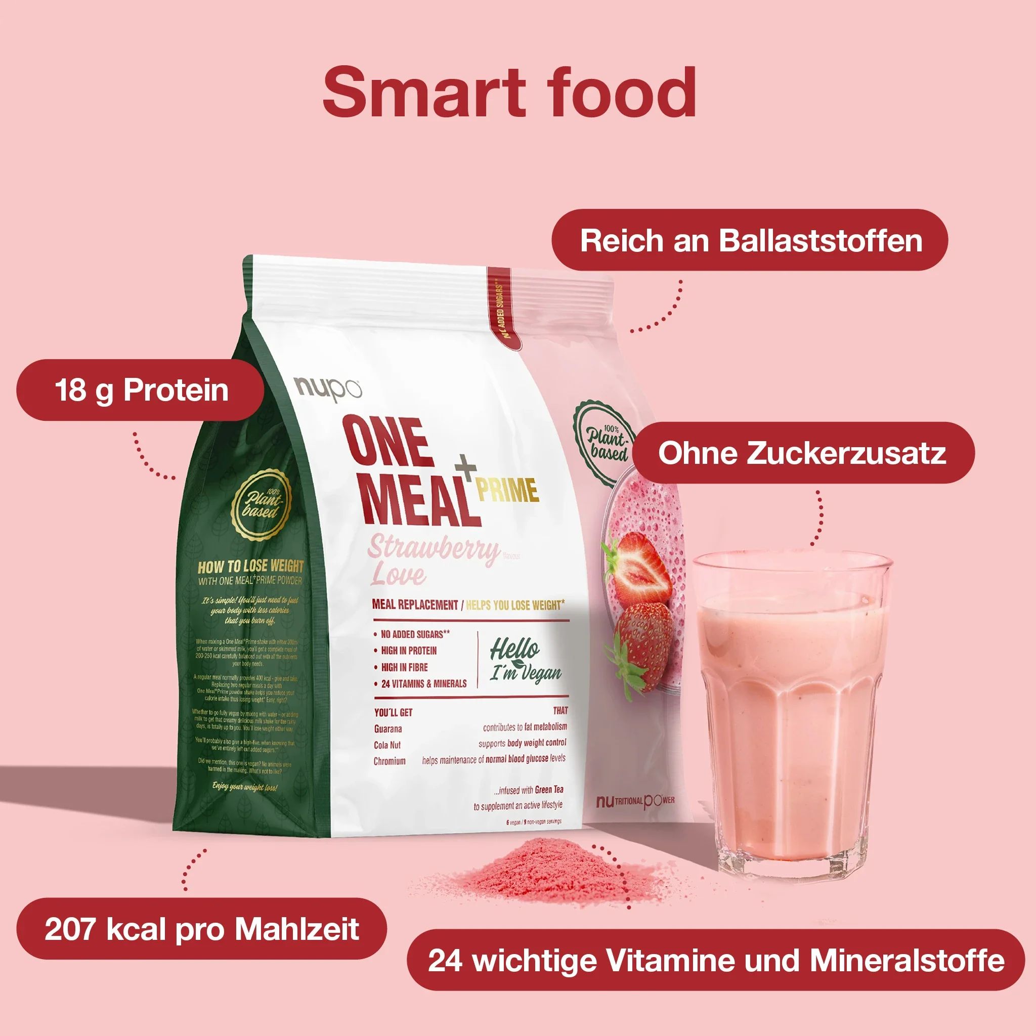 One Meal +Prime Vegan Strawberry Love