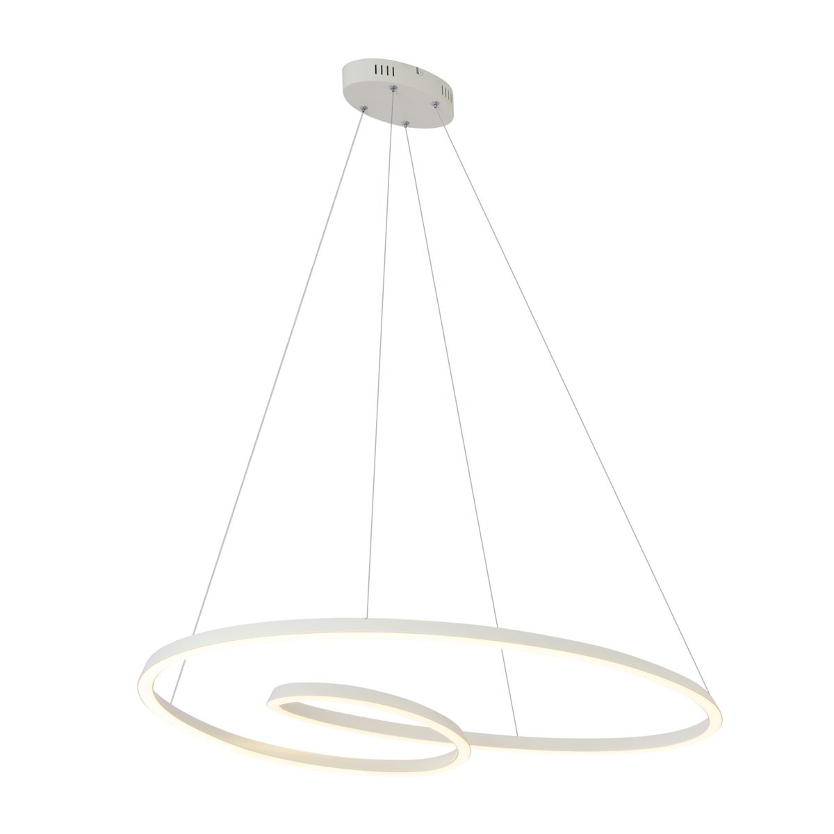 Scandinavische hanglamp beige 110cm incl. LED 3-staps dimbaar - Circuit