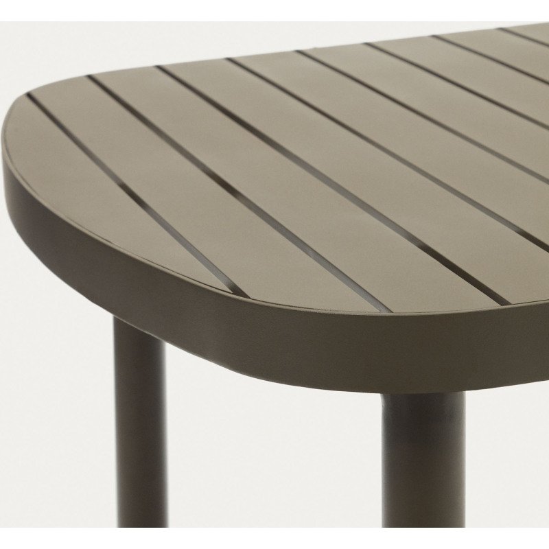 Table d'extérieur Joncols - structure aluminium  verte L 180 x  P 90 cm