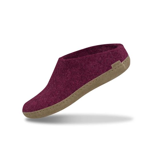 Glerups Slip-on Hjemmesko, Cranberry, 40