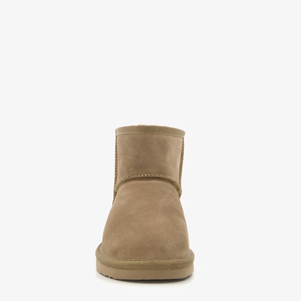 Hush Puppies leren dames enkellaarsjes bruin