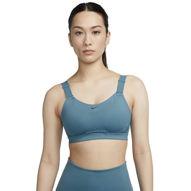 Nike Dri Fit Alpha High Support Polstret Sports Bh Blå