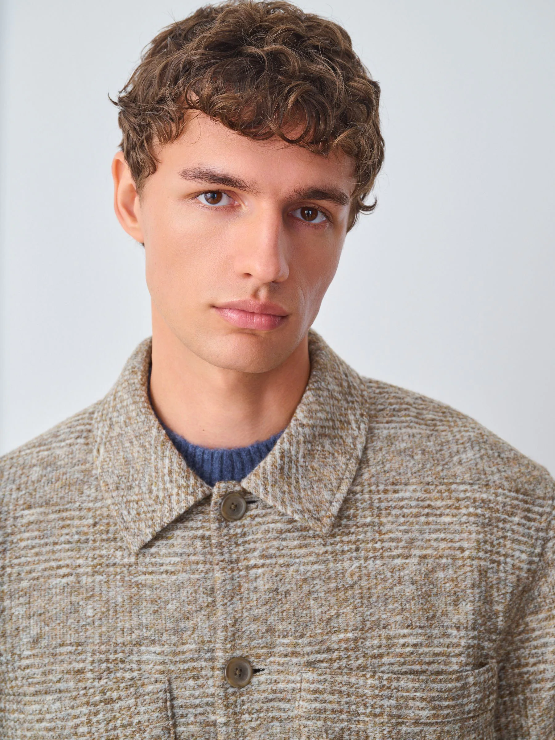 Neutraal - Smart Check Jacket with Wool