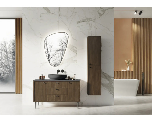 Jungborn wastafelmeubel PRIMUS BxHxD 1200 x 720 x 456 mm Frontkleur notenhout