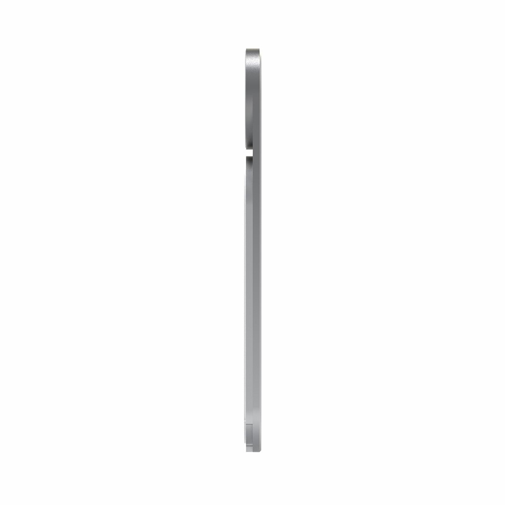 Magnetische Aluminium Laptop Erweiterung Smartphone Halterung mit Klebevorrichtung   2x Metall Magnet Aufsätze - Silber