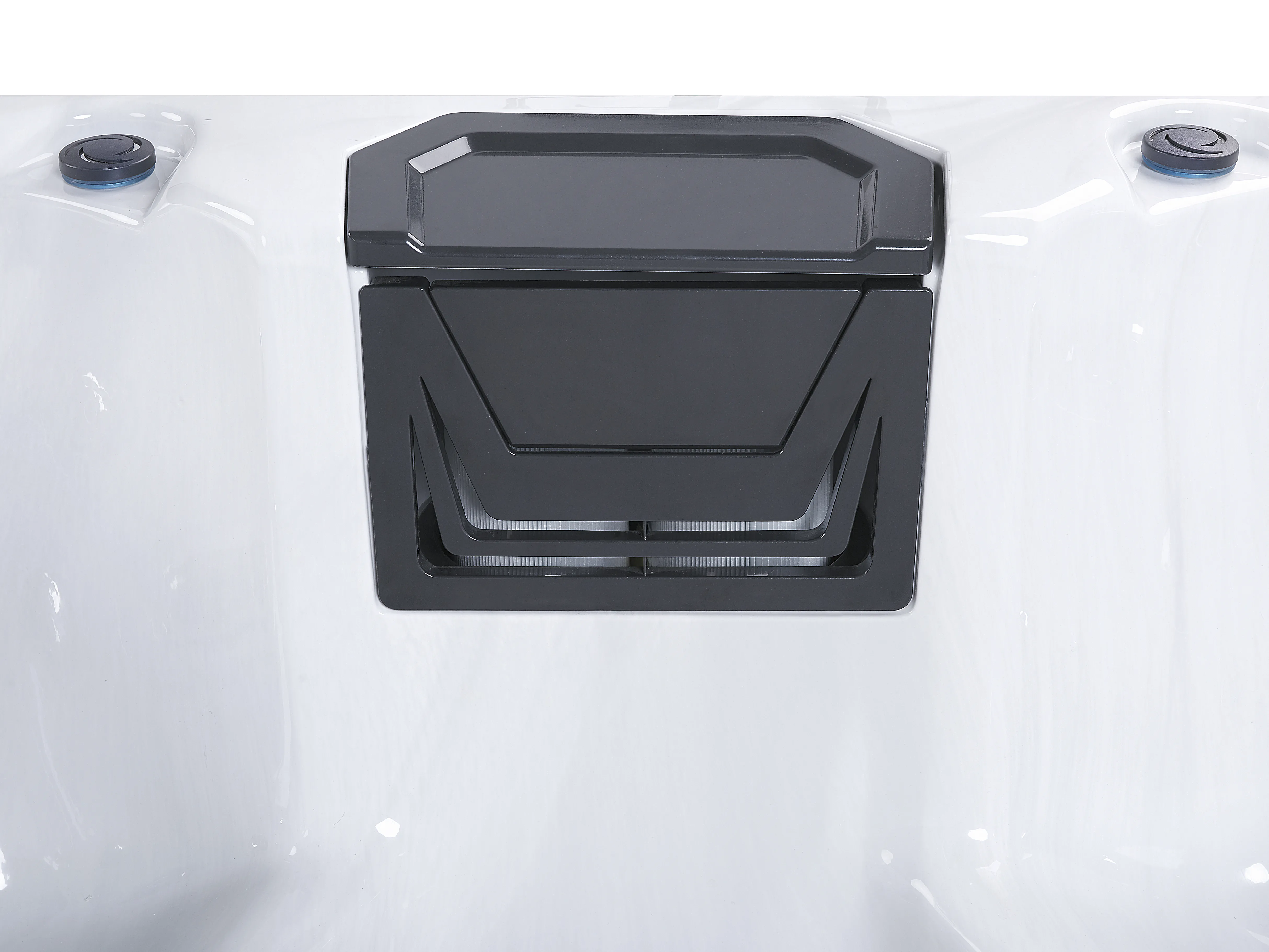 Buiten hottub met LED ARCELIA Wit