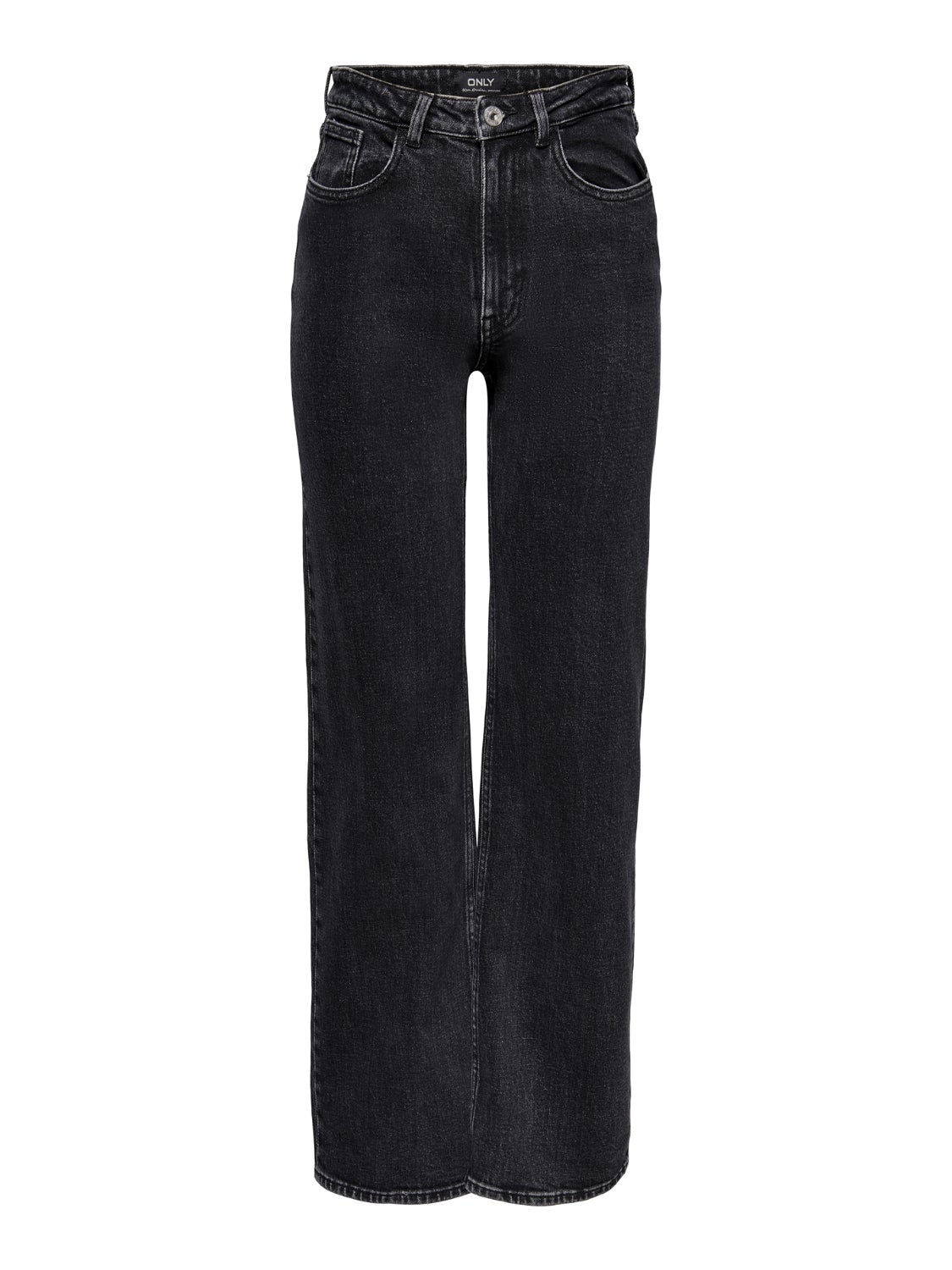 ONLJUICY Hohe Taille Weiter Beinschnitt Jeans Black Denim