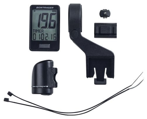 Compteur Bontrager RIDEtime Noir Brillant