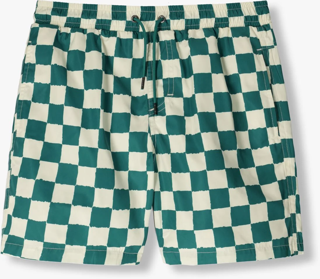BEACHLIFE groene beachlife  checkerboard swimshort