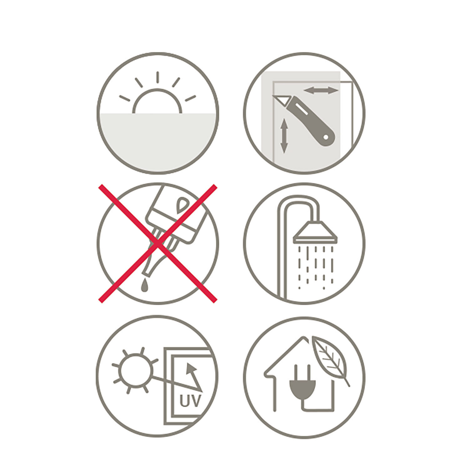 Statische Fensterfolie Graphic 50, semitransparent