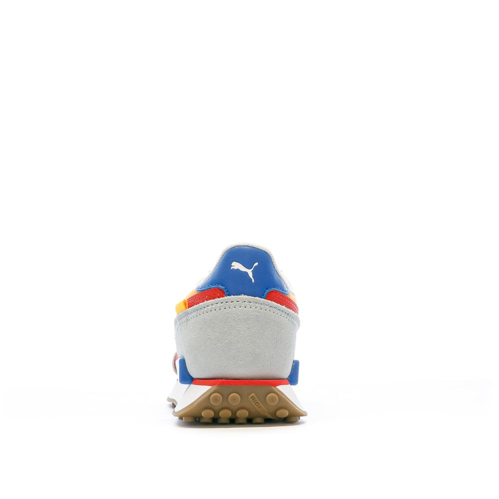 Puma Baskets Blanches/Grises/Rouges Enfant Puma Future Rider
