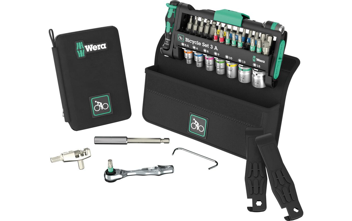 Werkzeugset Bicycle Set 3 A, 40-teilig<br>Fahrradwerkzeug-Set mit Ratsche, Bits, Nüssen