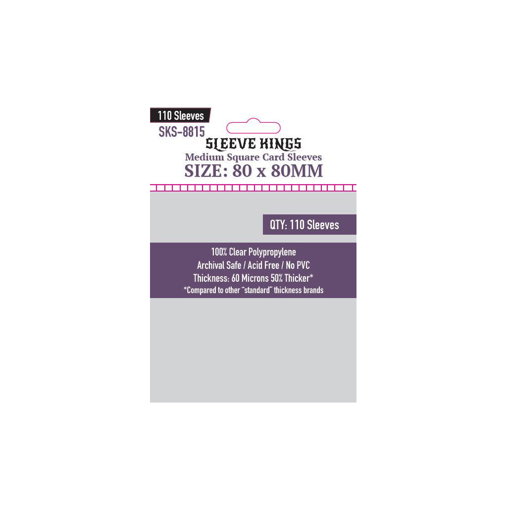 Sleeve Kings - Medium Square Card - 80x80mm - 110p