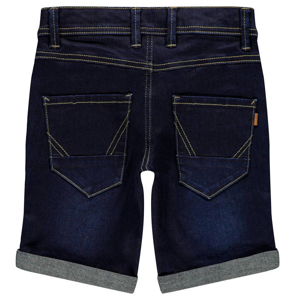 NAME IT slim fit denim bermuda dark blue denim