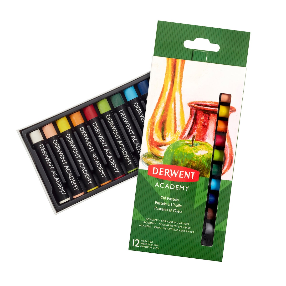 Derwent Academy Oil Pastell 12 stk