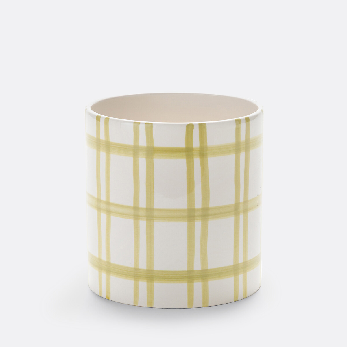 LA REDOUTE INTERIEURS<br>Vaso de cerâmica xadrez Ø14cm, Ario