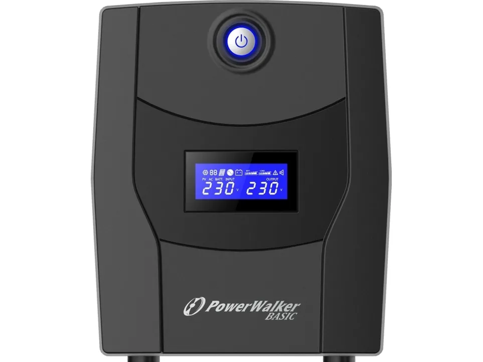 PowerWalker Basic VI 2200 STL FR - UPS - AC 162 - 290 V - 1320 Watt - 2200 VA - 9 At - USB - output-stikforbindelser: 4