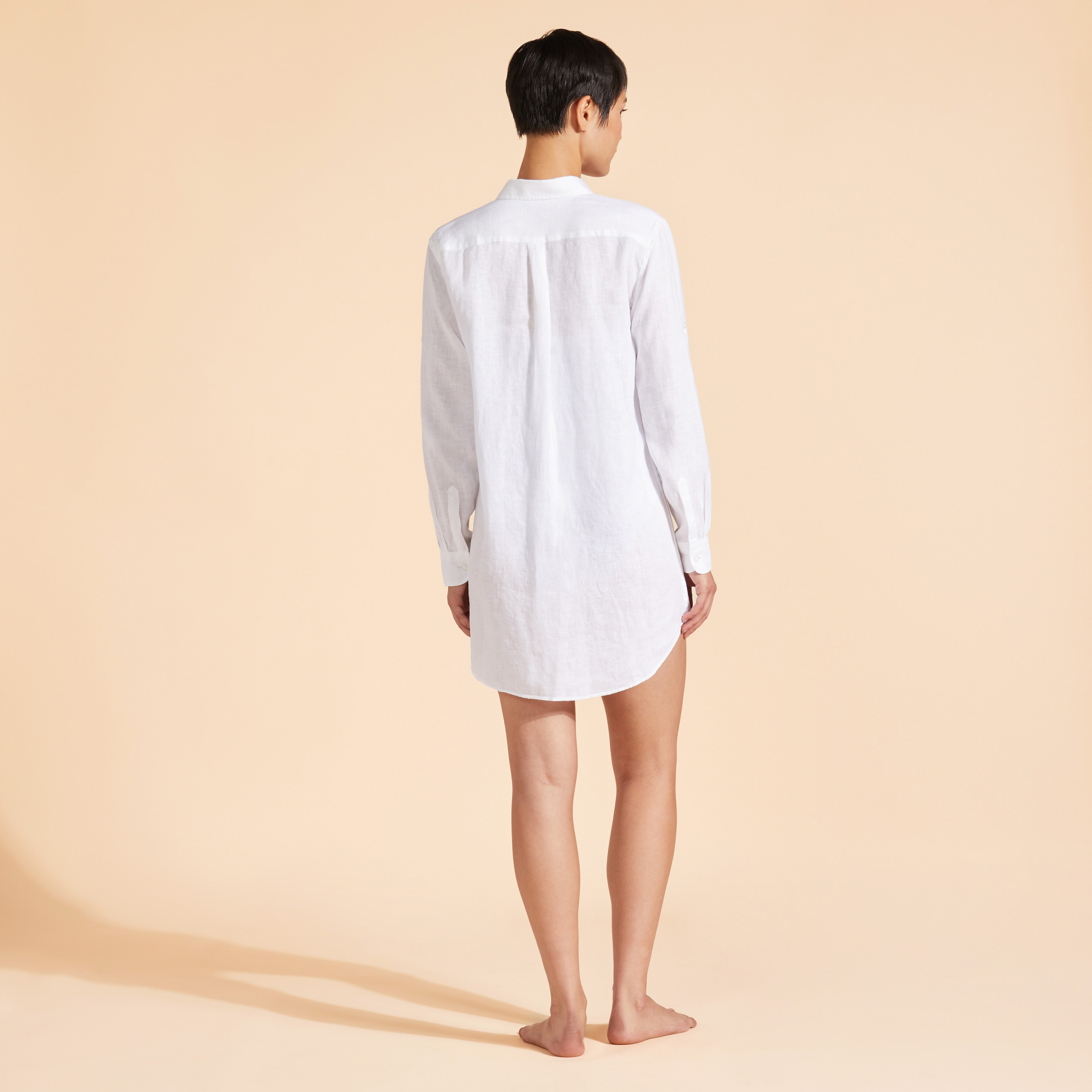 Robe chemise femme unie | Site Vilebrequin | FRGH9U10
