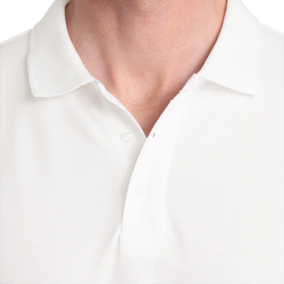 VanVaan Herren Poloshirt in Piqué-Qualität weiss