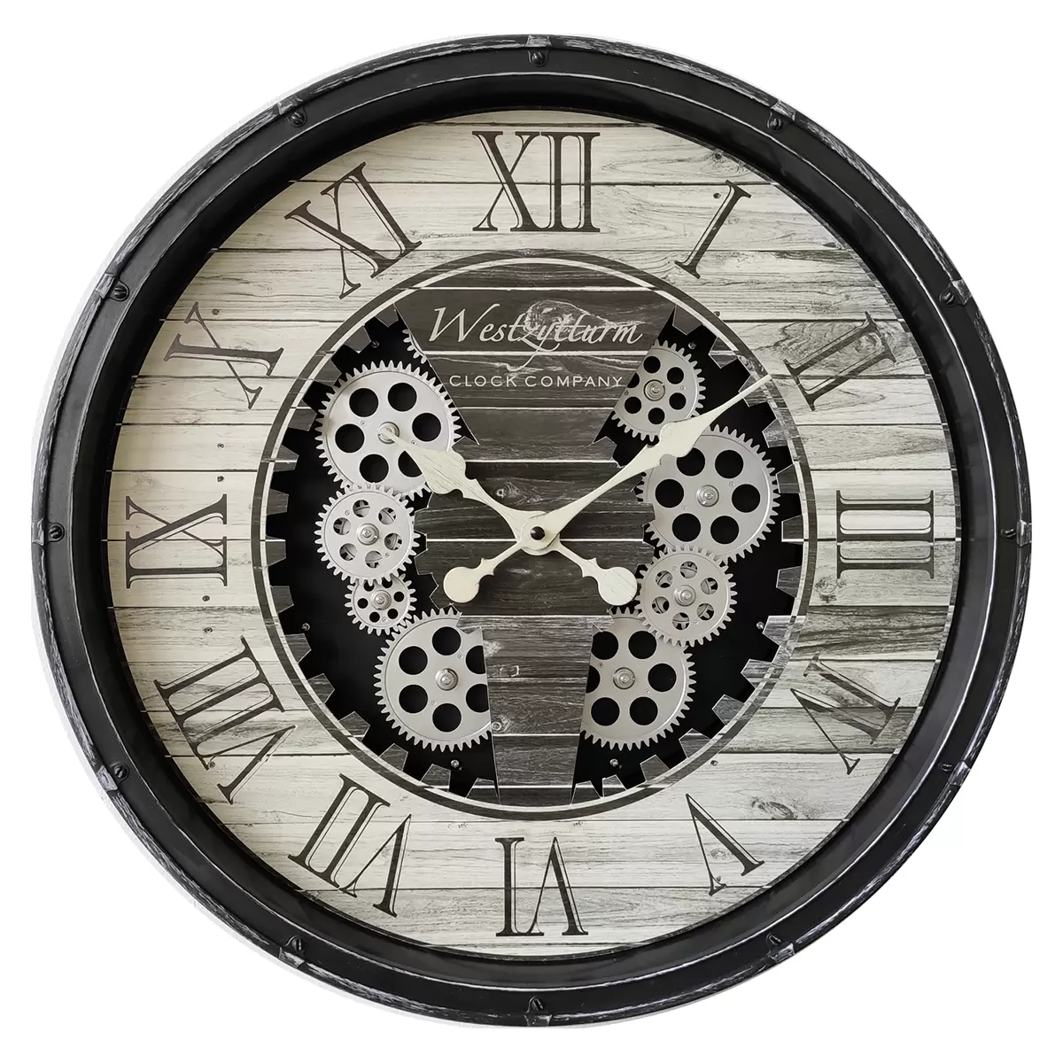 Wanduhr Landscape Schwarz