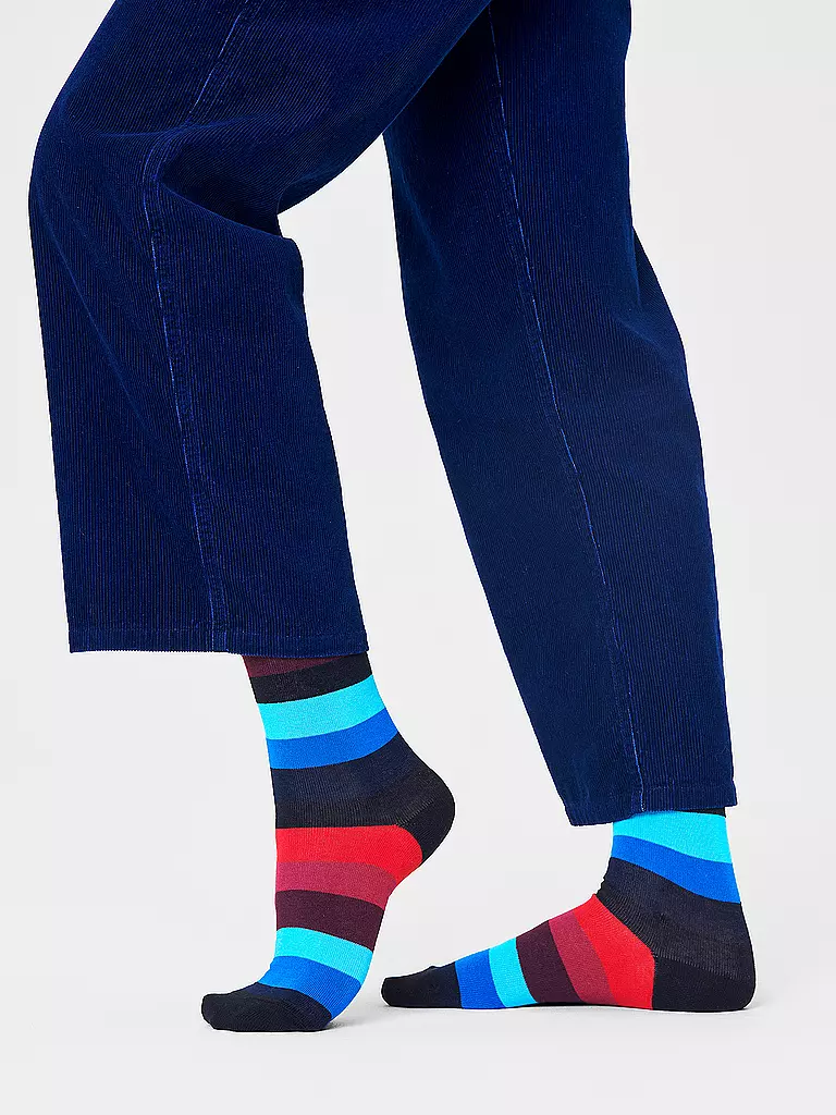 HAPPY SOCKS Herren Socken STRIPE 41-46 black bunt