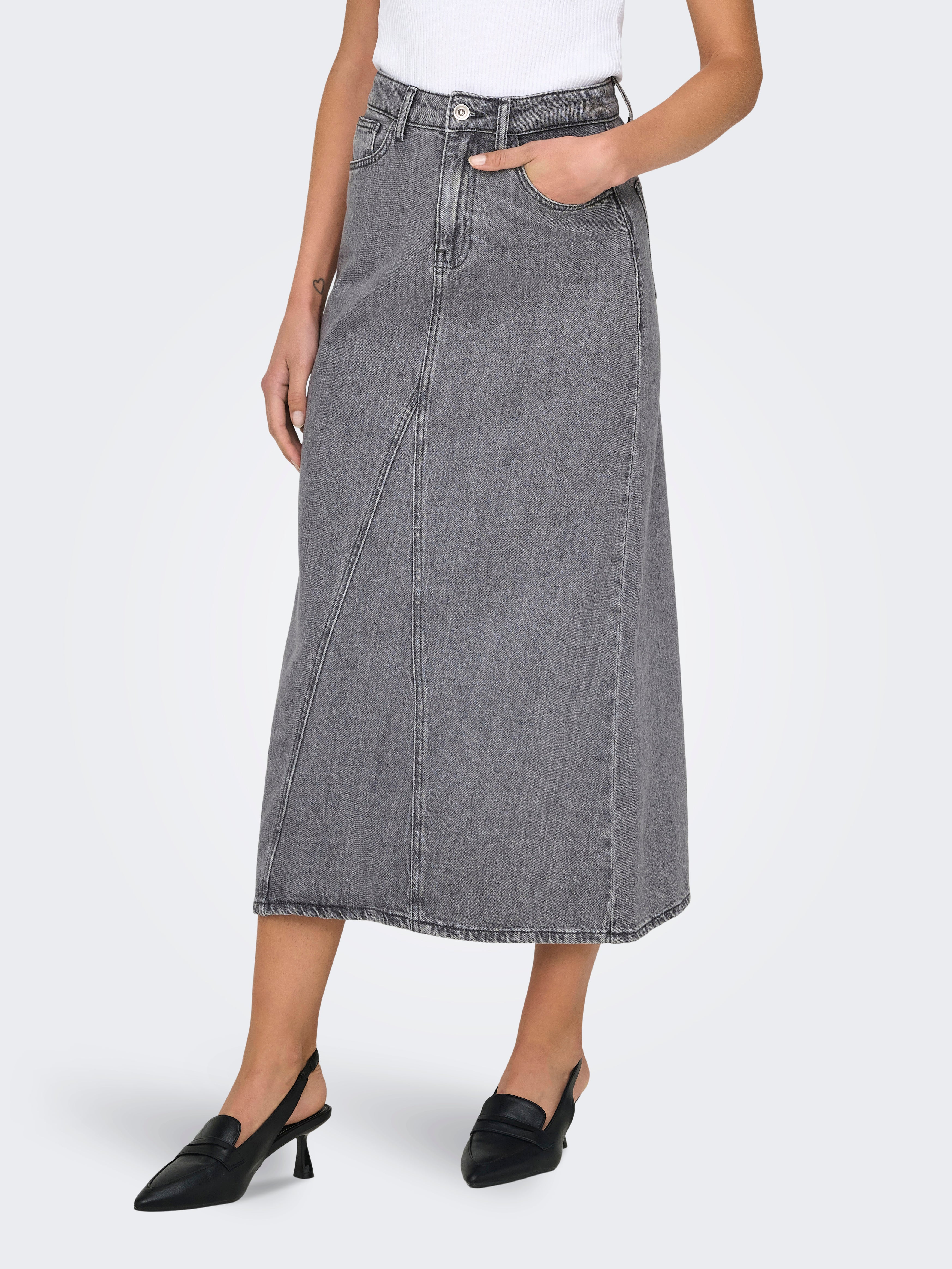 ONLOLIVIA Jeansrock Grey Denim