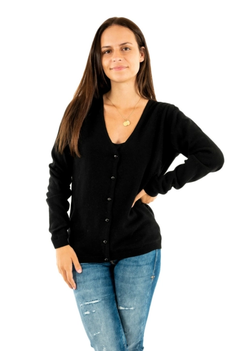 gilets cardigans ellemme italia 3644 noir