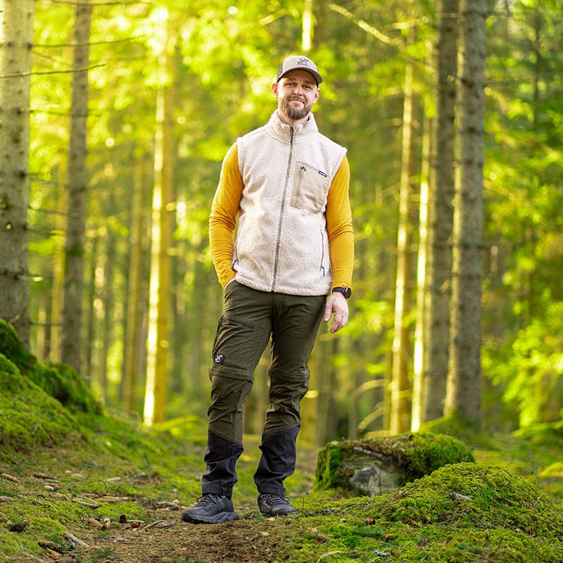 Range Pro Stretch Zip-off Pants Herre Forest Night/Anthracite