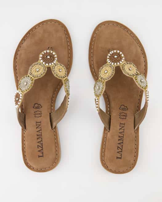 Lazamani 75.451 Zehentrenner in Beige